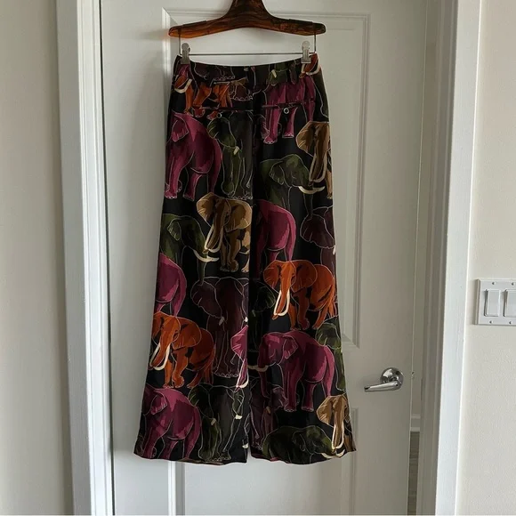 Farm Rio Brown Elephants Pants
